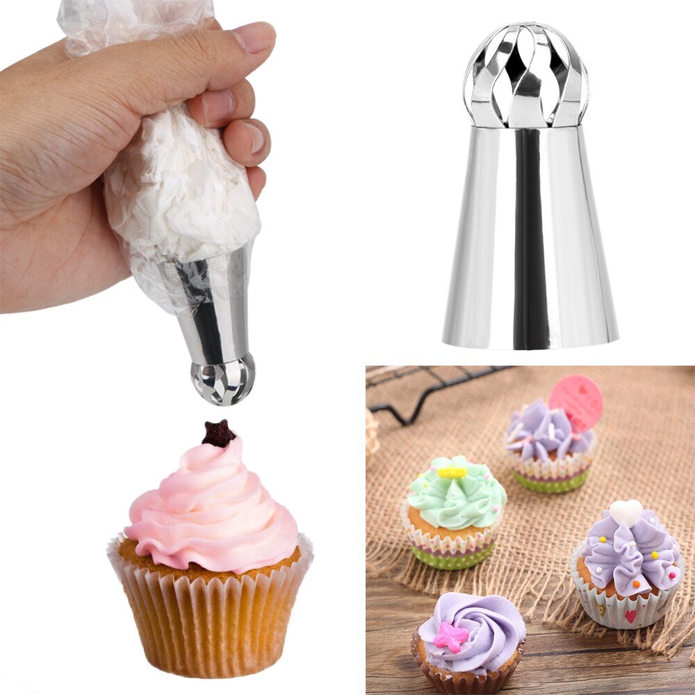 Niceyard Lace Cookies Mold Pastry Nozzle Russische Piping Tips 1 Pc Cake Icing Piping Nozzles Cake Decorating Tool Rvs