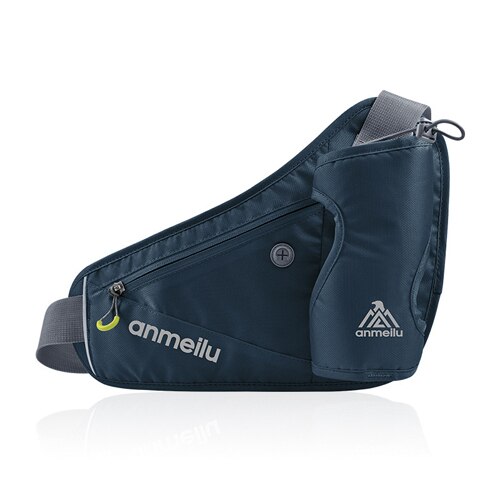 Femmes hommes en cours d'exécution sac de taille avec poche de bouteille d'eau Marathon Jogging ceinture d'hydratation bouteille d'eau hanche taille Pack: only navy bag