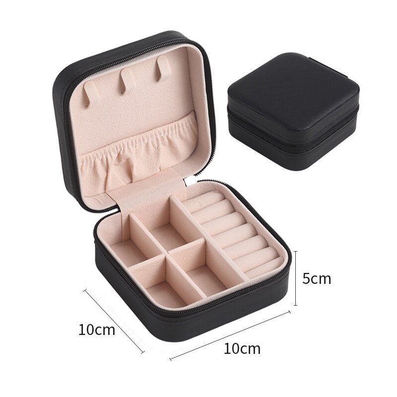 Jewelry Organizer Display Travel Jewelry Case Boxes Portable Jewelry Box Leather Storage Joyeros Organizador De Joyas
