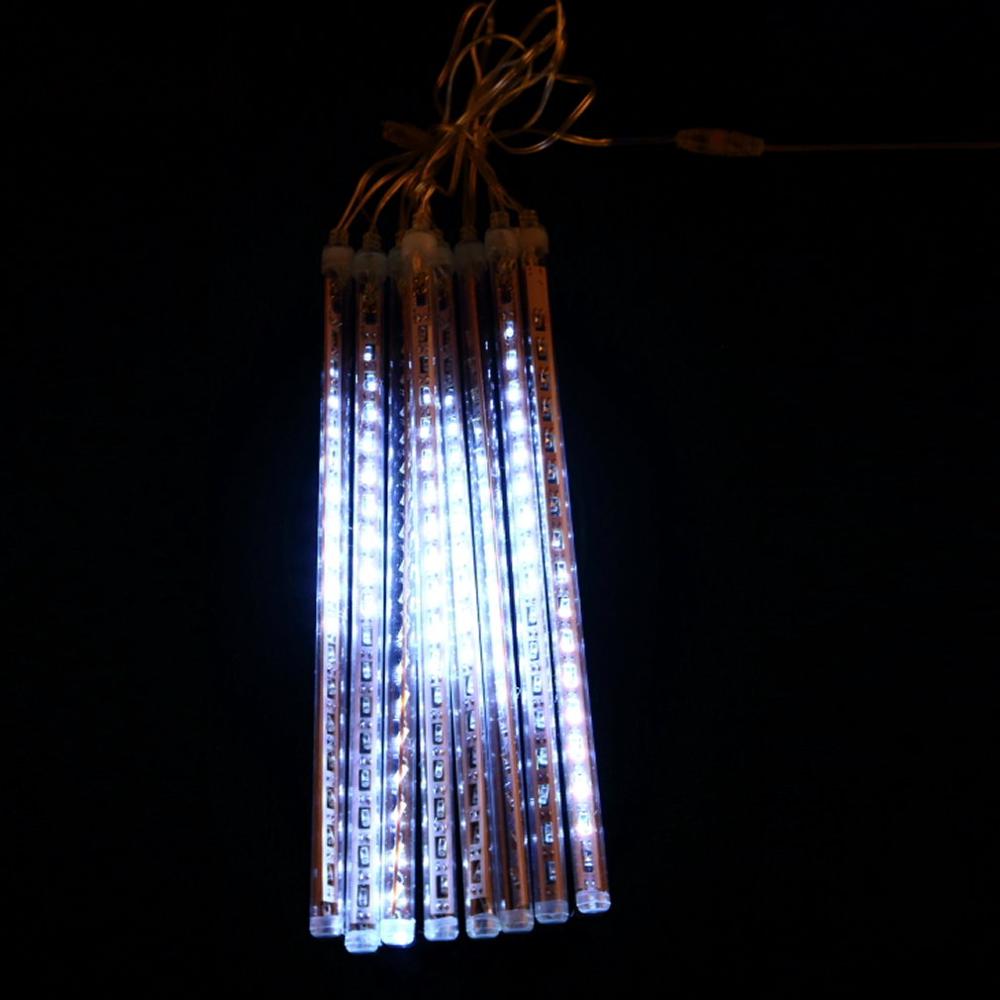 8 Stuks Buizen 30Cm Mini Led Meteorenregen Fairy Light 144 Led Rain Tube Lights Tree Road Bruiloft Lampen eu-Plug