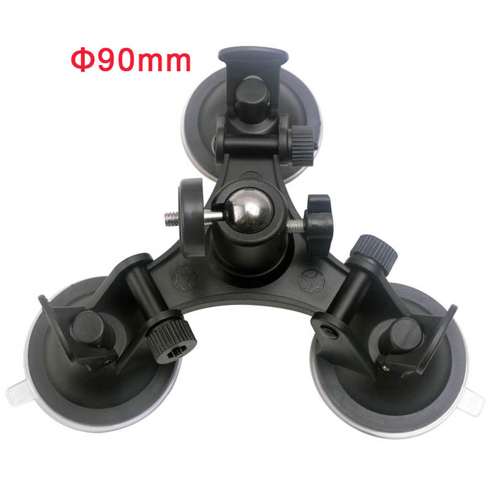 Super Tri-Cup Camera Suction Mount DSLR Action Cam Camcorder Car Wall Mount Holder for GoPro Hero 5/4/3+/3/ SJCAM SJ4000 GDeals: Diameter 90mm