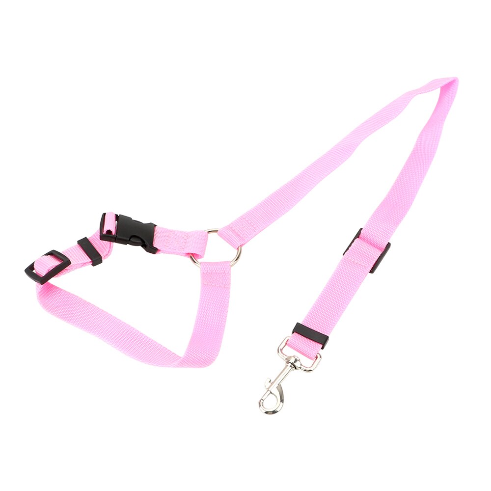 Nylon Hond Levert Verstelbare Auto Gordel Harness Pet Hond Kat Autogordel Huisdier Gordel Veiligheid Leads clip: Roze