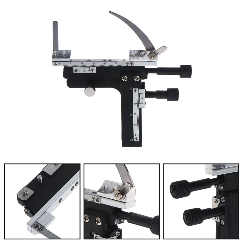 Microscope Attachable Mechanical Stage X-Y Moveable Caliper Vernier with Scale