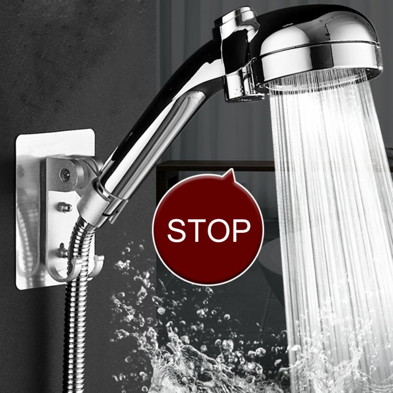 Japanese Style Pressurized Shower Head With Switch Household Handheld Shower Head Bathroom Supplies