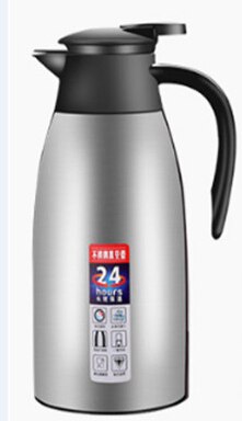 304 termokande i rustfrit stål 2l dobbelt vakuum kaffe te koldt vand beholder isoleret kolbe holde varm 24 timer: 1