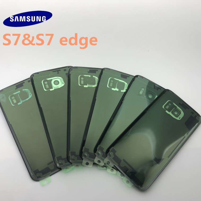 Samsung Galaxy S7 G930 G930F S7 edge G935 Battery Back Cover Door Housing Replacement Repair Parts+ear Camera Glass Lens Frame