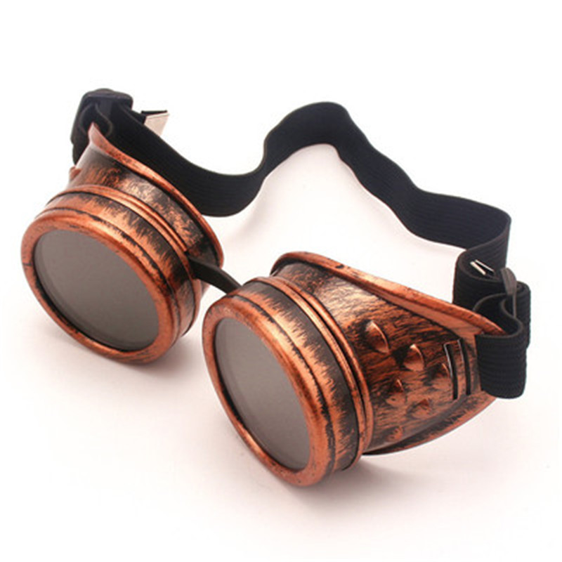 Sunglasses Vintage Style Steampunk Goggles Welding Punk Glasses Cosplay Brand Five Colors Lens: green