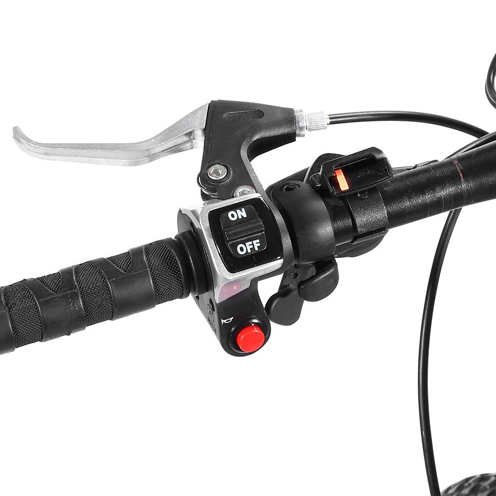 2 in 1 Licht Hoorn Schakelaar Knop Voor Head Lamp Bel Schakelaar Knop voor Elektrische Fiets Mountainbike E- bike Scooter