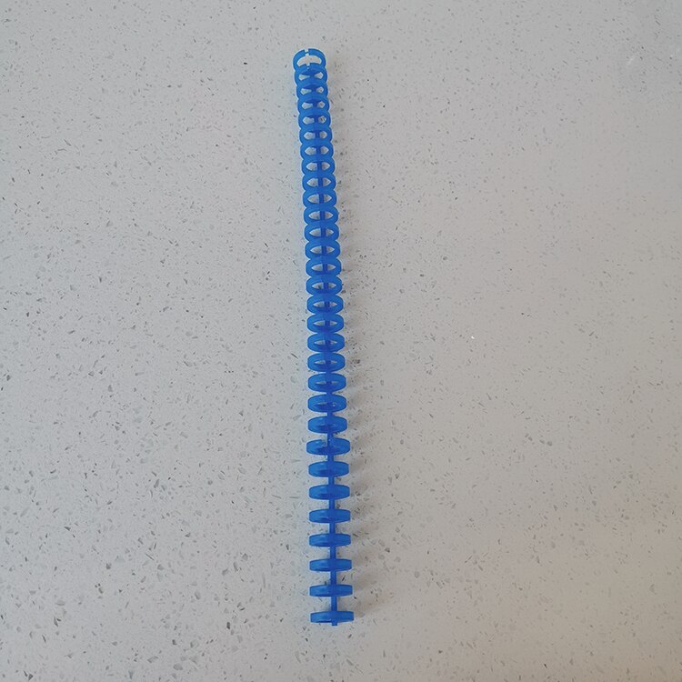 12mm reliure anneau anneau boucle reliure bande perforée machine A4 / 30 trou B5 / 26 trou document en plastique feuille mobile papier chaîne: royal blue