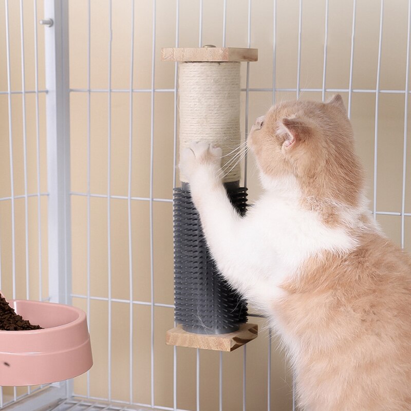Sisal Cage-Mounted Cat Scratching Post On The Cage For Cats Climbing Play Itching Cat Furniture Kitten Scratchers Board Toys