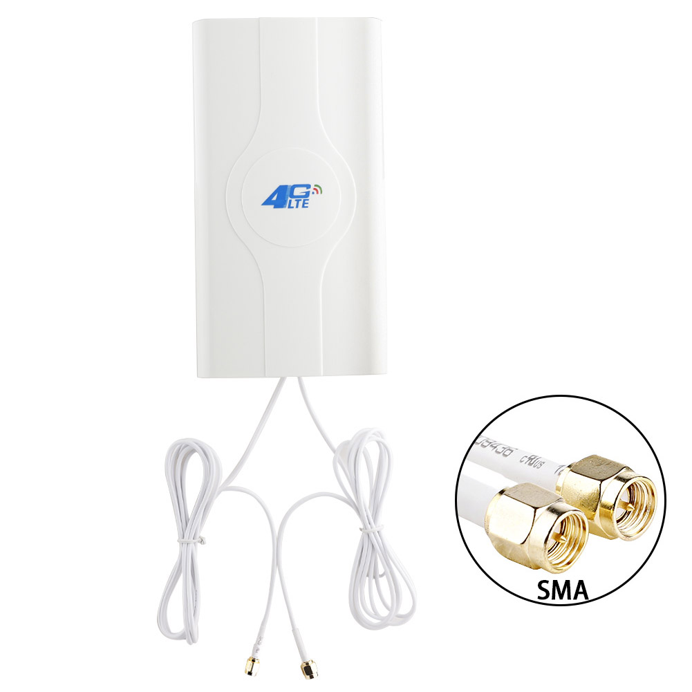 88dBI 4G LTE antenna Mobile antenna Booster Signal Amplifier mImo Panel Antenna 2*SMA-male/TS9/CRC9 Connector wIth 2M Cable: SMA Connector