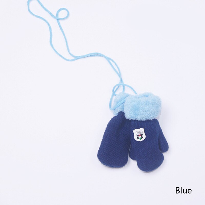 REAKIDS-gants d'hiver pour bébés garçons et filles | Gants tricotés, corde chaude, gants chauds pour enfants, gants d'hiver chauds pour tout-petits: Blue