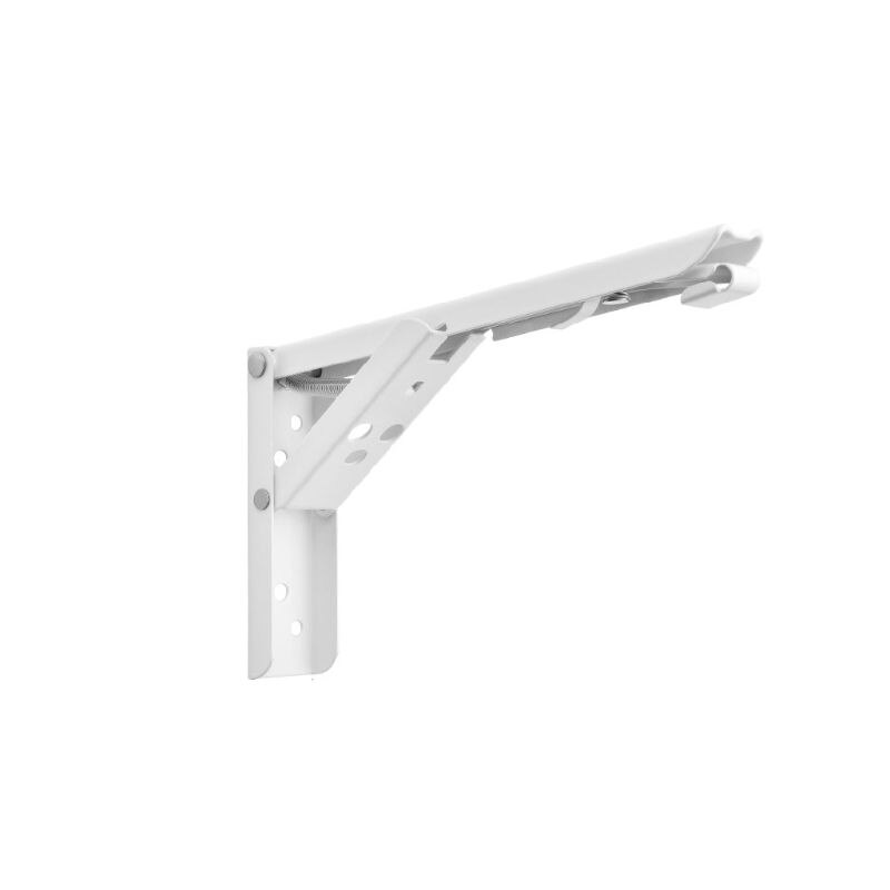 2Pcs Triangle Folding Bracket Adjustable Wall Mounted Table Shelf Heavy Duty Bench Support Furniture Hardware Accessory: W-8