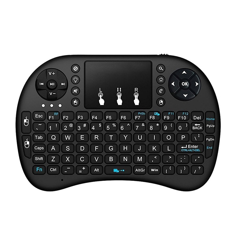 2.4GHz Mini Wireless Keyboard QWERTY Black Portable i8 with BL 5C Battery For Tablets Windows TV Xbox PS3 Raspberry Pi