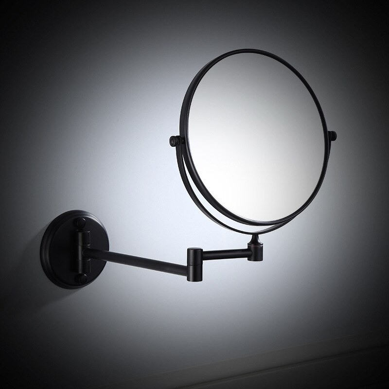 Dressing Mirror Wall Mounted 8 inch Brass Magnifying Mirror Folding Black Oil/Gold Makeup Mirror Cosmetic Mirror Lady