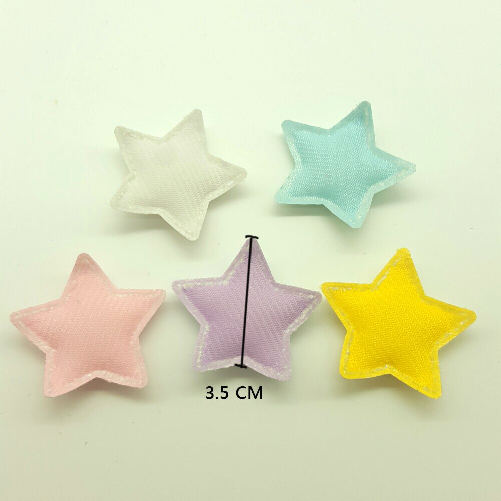 10 stuks snoep knutsel glitter patches schattige sterren haar strik accessoires plak patch voor kleding knutsel patch diy knutselbenodigdheden