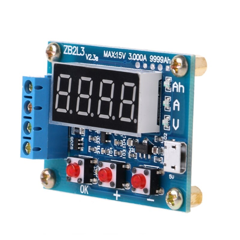 ZB2L3 Li-ion Lithium Battery Capacity Tester Resistance Lead-acid Battery Capacity Meter Discharge Tester Analyzer