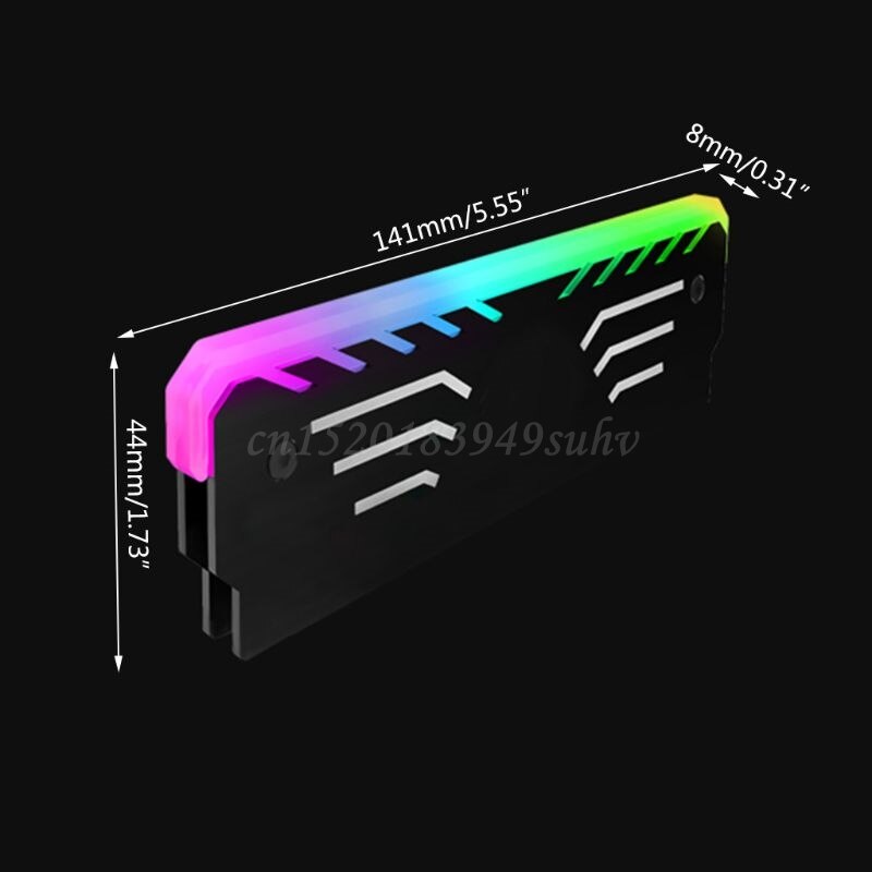 Muisti-ram rgb -jäähdytin jäähdytyselementti jäähdytysliivi diy-pc-pelille mod ddr ddr 3 ddr 4 -lisävarusteet