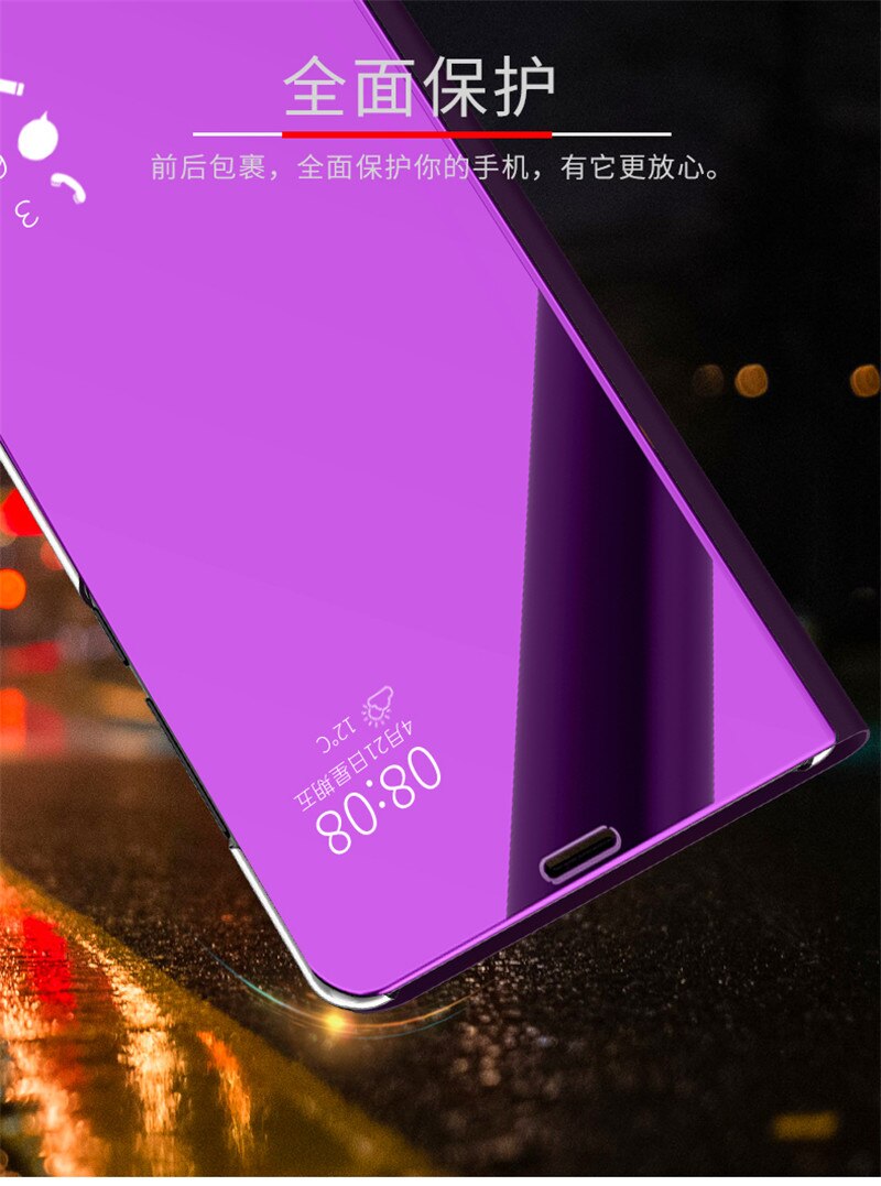 Mirror Case For Huawei Honor 9X Global 9 X Lite Cases Book Flip Cover Leather + PC Full Protector Honor 9X Premium Case STK-LX1