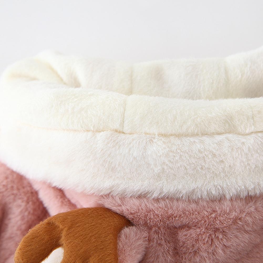 Manteau en coton à manches longues | Manteau pour bébé garçon fille, joli dessin animé coréen, cape couture, veste chaude polaire épaisse à la