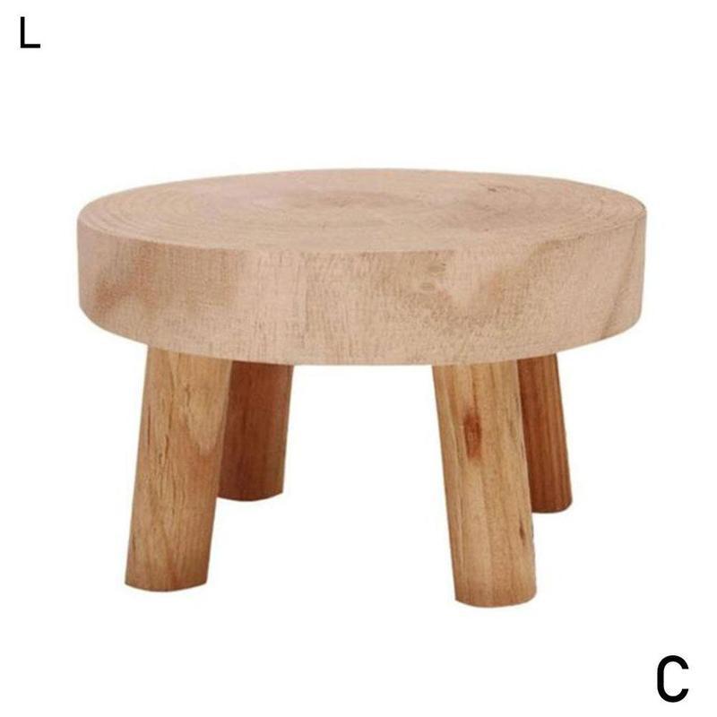 Banc en bois pour plantes à fleurs, support de Pot de fleurs, étagère d&#39;affichage succulente de jardin intérieur et extérieur, support de Base, tabouret en bois: C