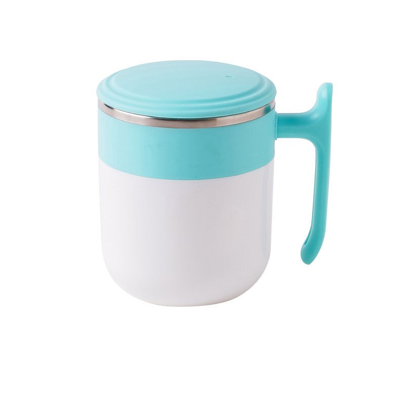 Coffee Mug 300ml Stainless Steel Surface Cup with Lid Lazy Automatic Self Stirring Mug Double Insulated Smart Cup