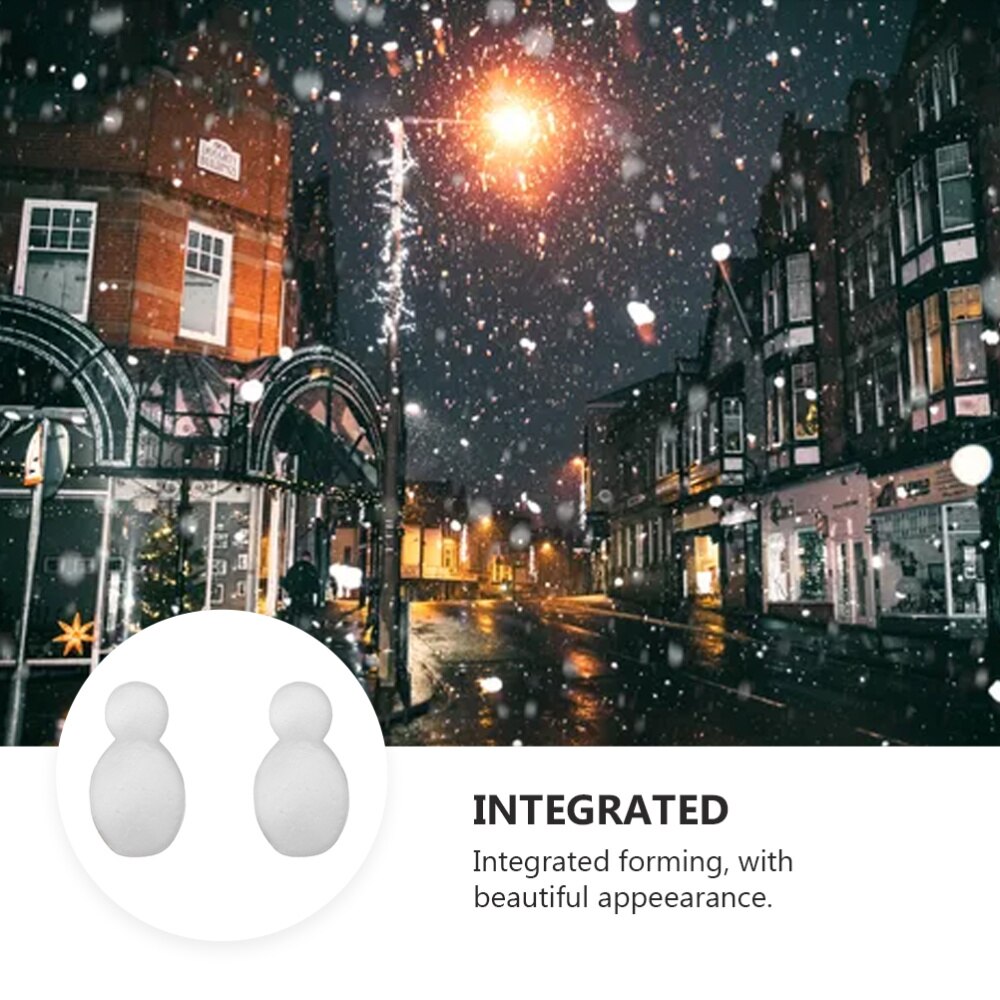 4 stuks kerst witte sneeuwpop vorm mal van piepschuim