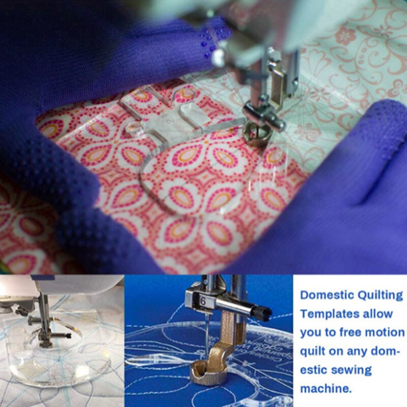 6 Pcs Patchwork Liniaal Set Volledig Transparant Met Gedrukt Meting Diy Patchwork Tekening Heerser NIN668