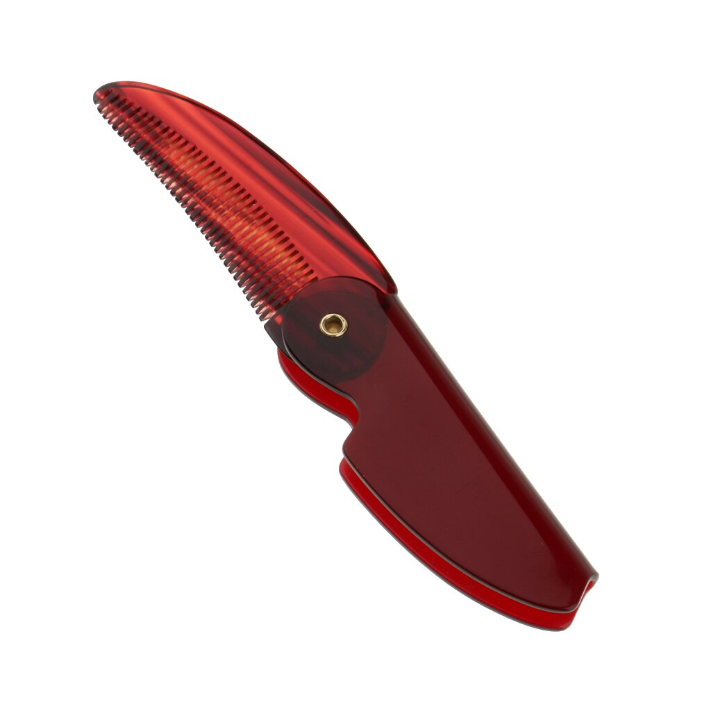 Portable Folding Comb Pocket Size Hair Beard Foldable Plastic Beard Moustache Comb