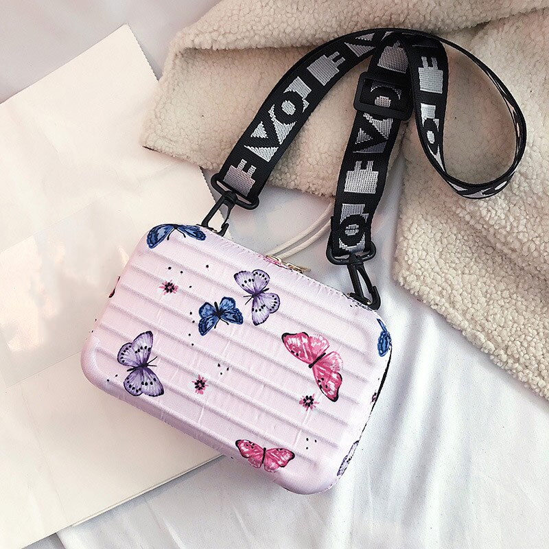 Personality Shoulder Clutch Mini Square Box Bag Cartoon Color Lovely Crossbody Bags Women Handbag Soft: 06