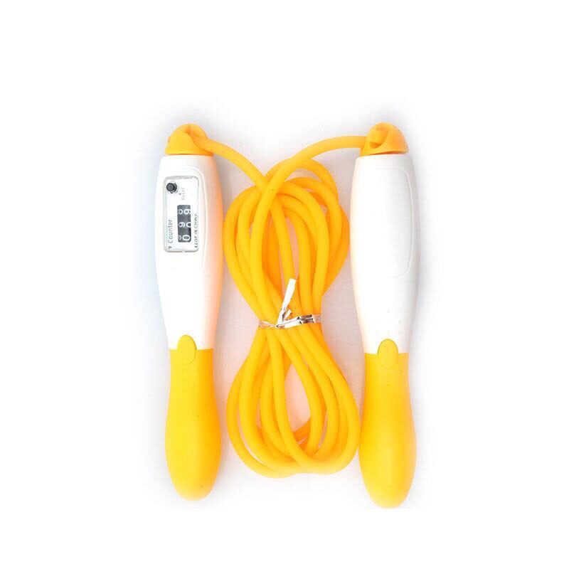Jump Rope With Counter Sport Fitness Equipment Fast Speed Counting Adjustable Jumping Skipping Ropes SUB: yellow