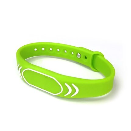 125khz Adjustable Silicone Waterproof RFID Wristband Bracelet Keyfob Token TK4100 ID Tags 1PCS Swimming Pool ACCESS Control Card: Green