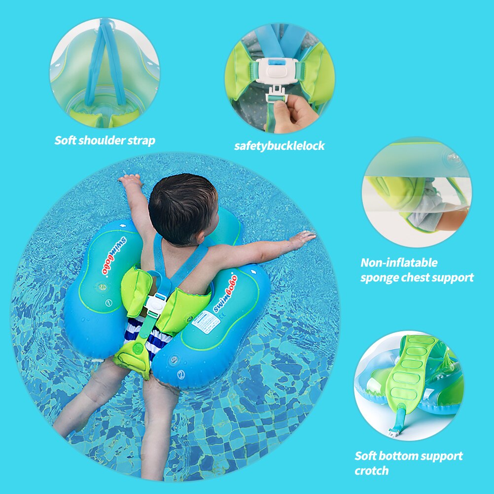Baby Swimming Ring Float Kids Waist Inflatable Swim Pool Toys Infant Floater Lying Circle Ring Toddler Bathing Accessories