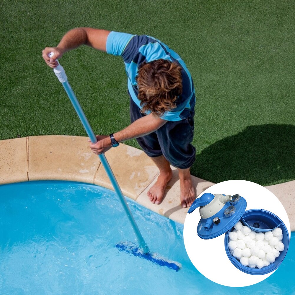 Filtro bolas de algodón de fibra Media para limpieza de piscina, ecológico, alternativa a filtros de arena, herramientas de limpieza