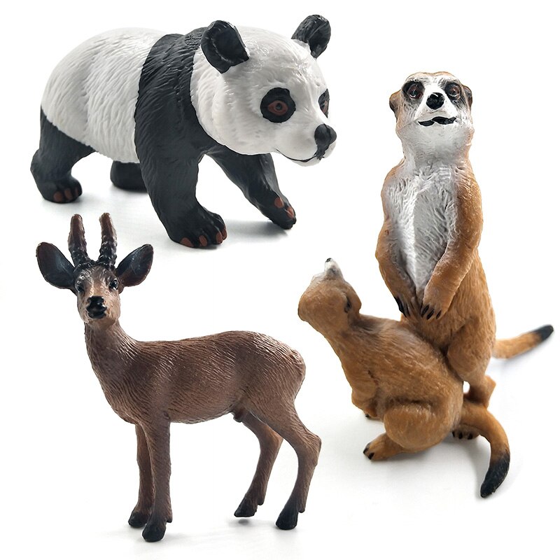 Chimpanzee Panda Crocodile blanc Koala | Modèle d'animal en forme de cygne, décoration de maison, accessoires de décoration féerique de jardin