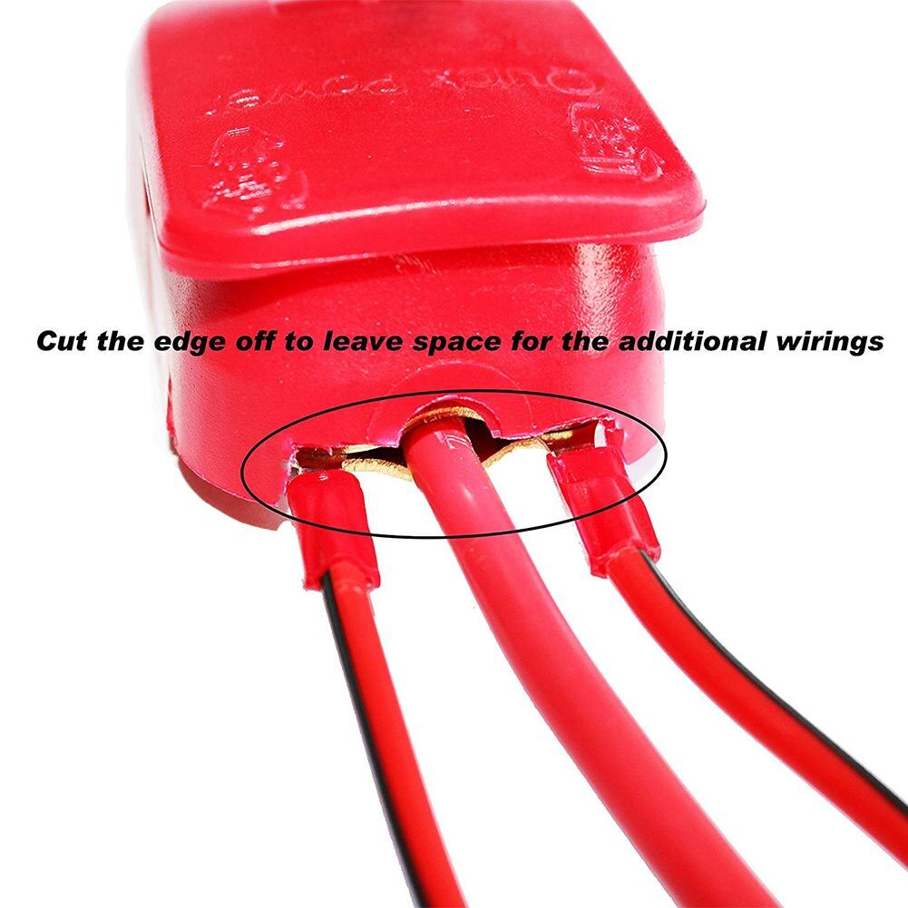 2 uds 12V 12V batería de liberación rápida batería de conectores de desconexión rápida terminales conector de batería interruptor 1PC positivo + 1PC negativo