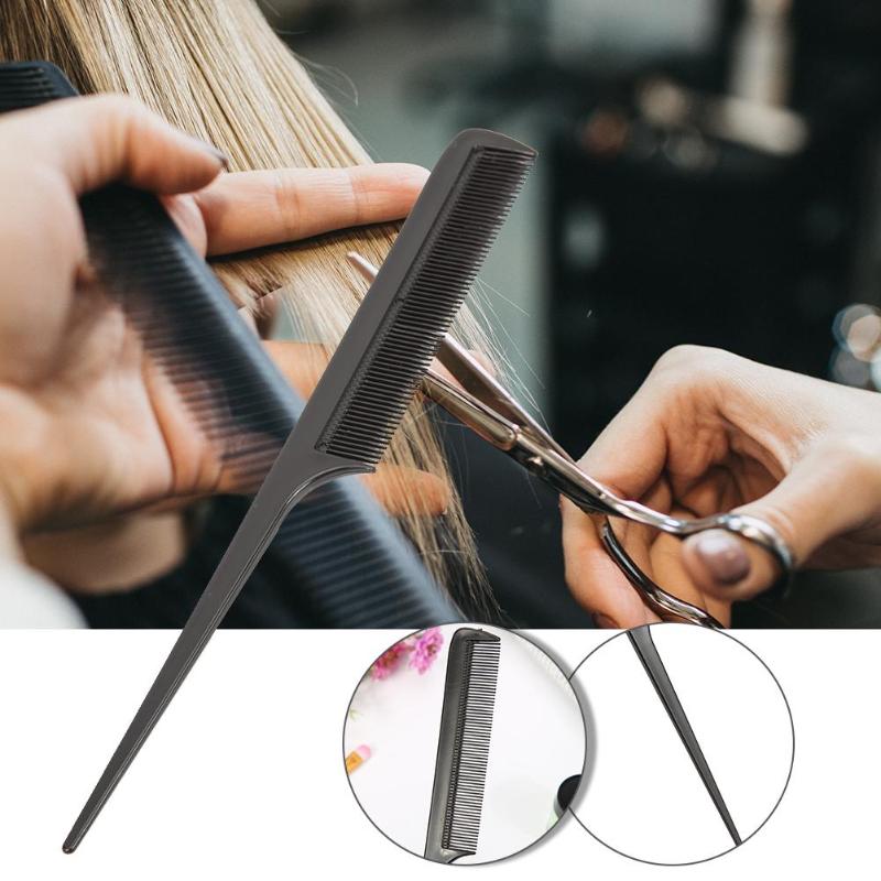 10 stil anti-statiske frisør kamme sammenfiltrede lige hår børster piger hestehale kam pro salon hårpleje styling værktøj