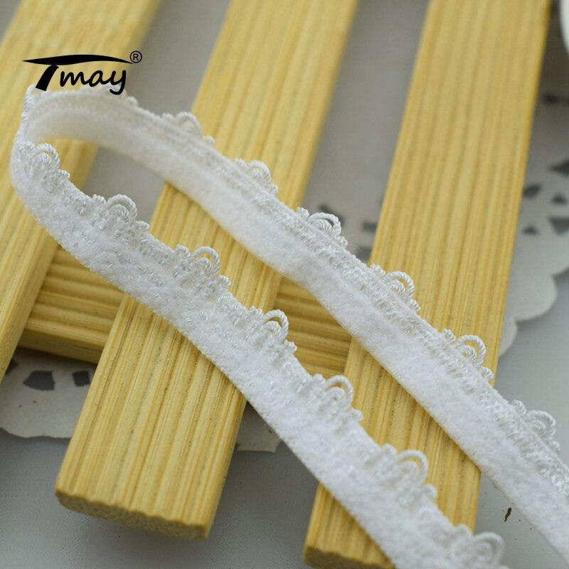 #1696 witte elastische rekbanden, kantversiering, handgemaakte linten, kledingstukken, nylon bandjes, naaiaccessoires, doe-het-zelf bh's, lingerie