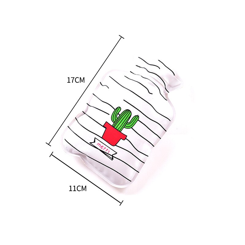 Bolsa de agua de dibujos animados para invierno, bolsa de agua para terapia de calor, calentador de manos, Mini bolsas de riego de bolsillo para estudiantes: A