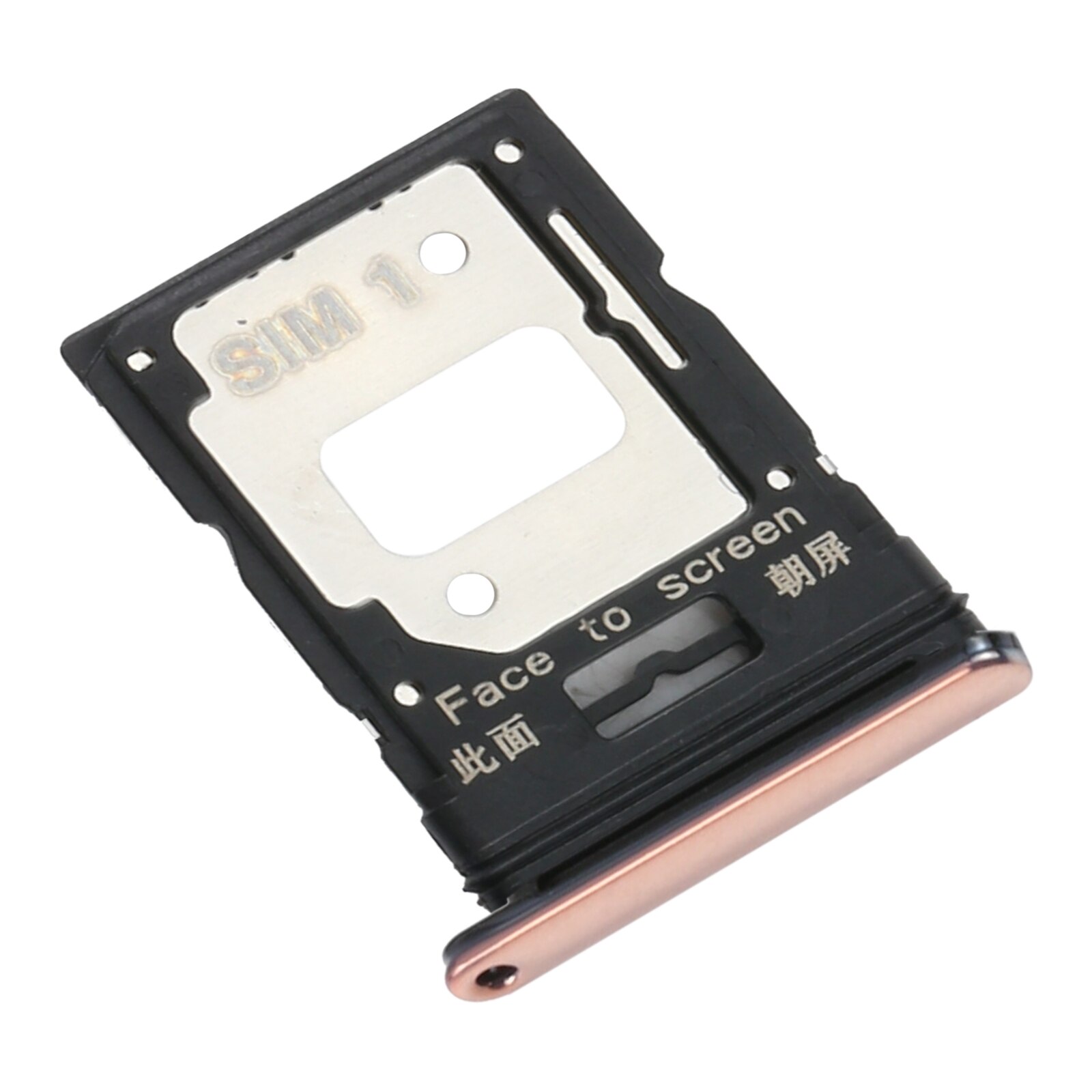 Sim Kaart Lade Micro Sd-kaart Voor Huawei P30 Lite Mobiele Telefoon Card Slot Adapter: Goud