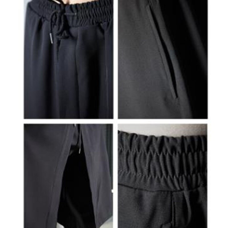 Hommes japon Kimono ample jambe large pantalon jupe décontractée pantalon homme Streetwear Hip Hop Punk sarouel