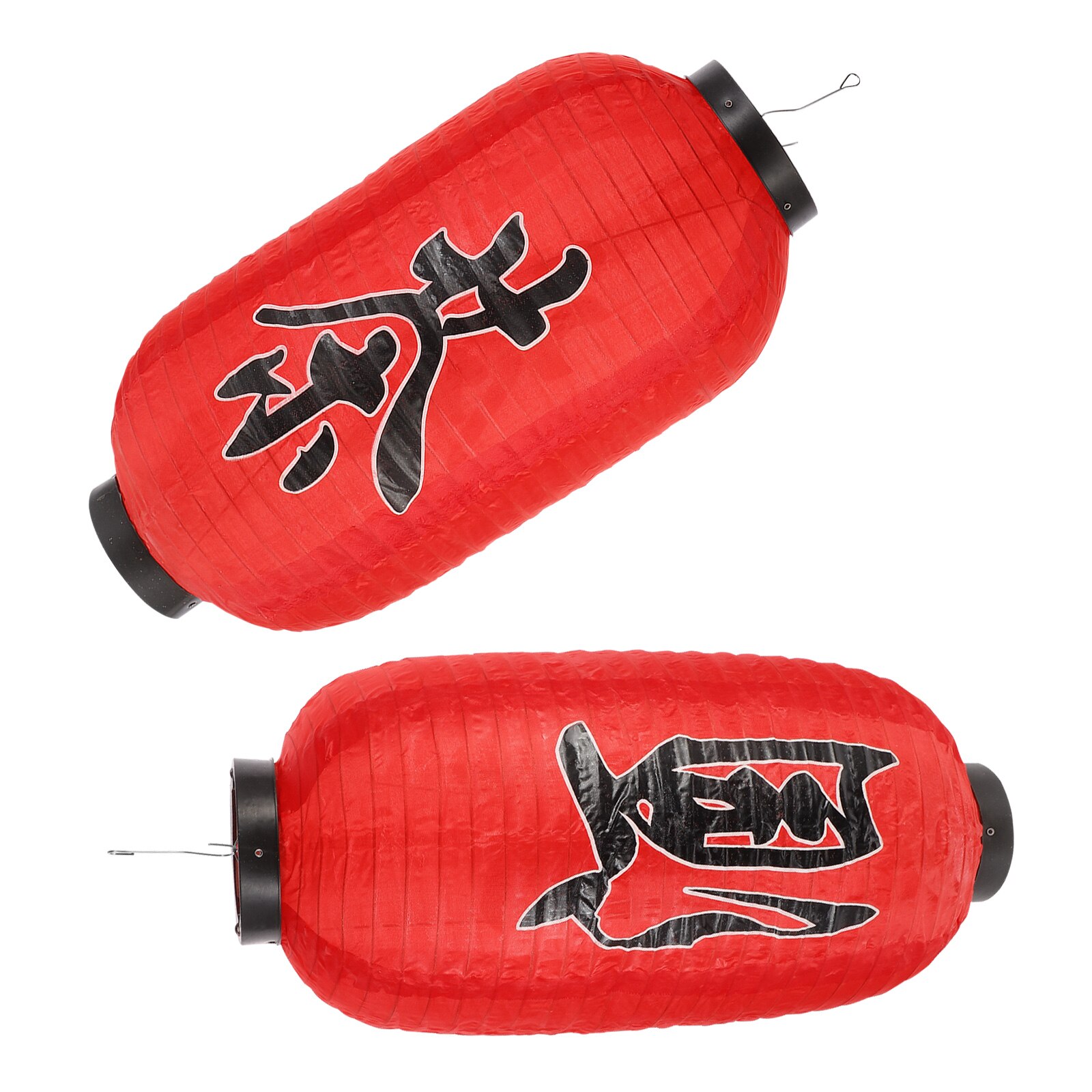 2 Sets Japanese Style Lantern Red Durable Traditional Lantern Japanese Lantern for Outdoor Home Indoor