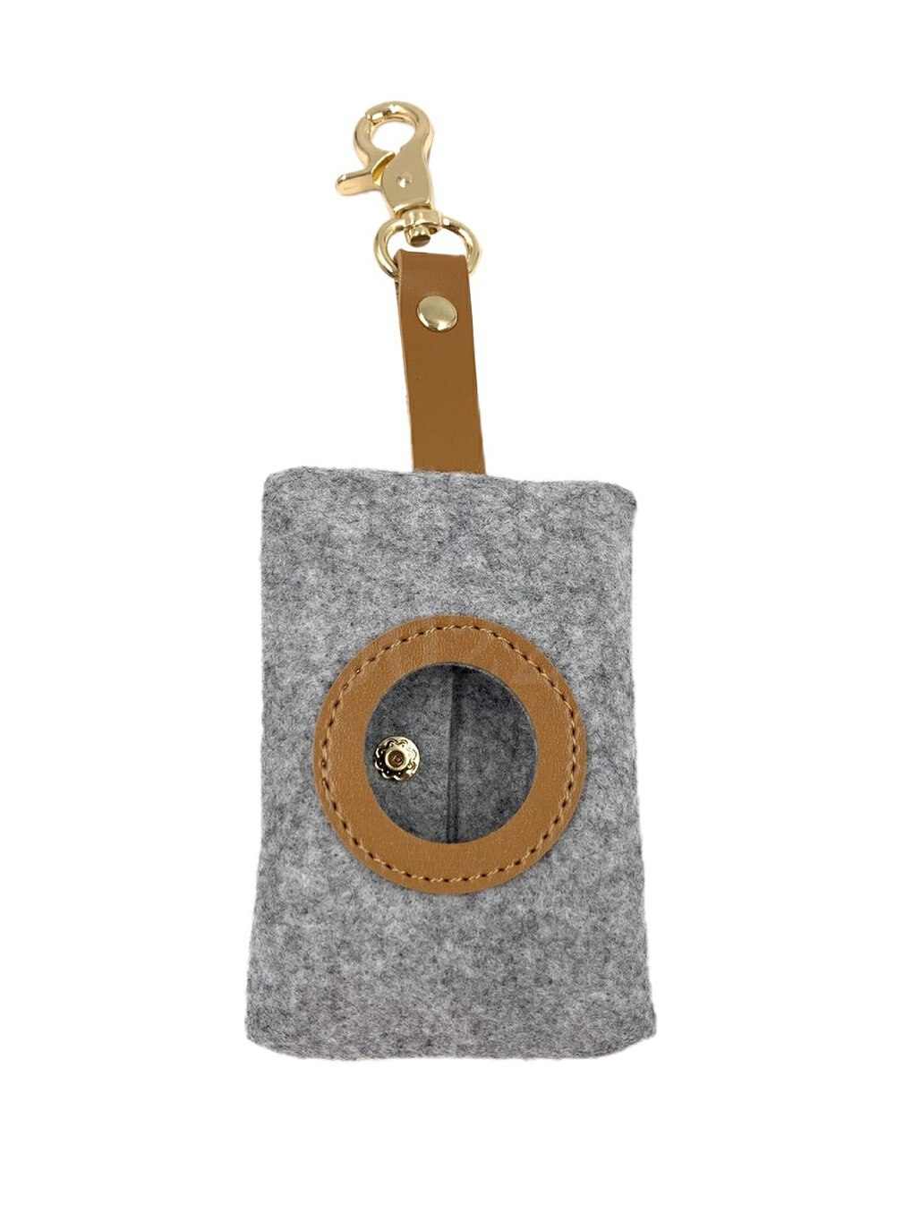 placki na zewnątrz kupa owocobranie torba filc zwierzę domowe śmieci wytrzymała torba brelok filc zbieracz Fecal torba dozownik: A szary