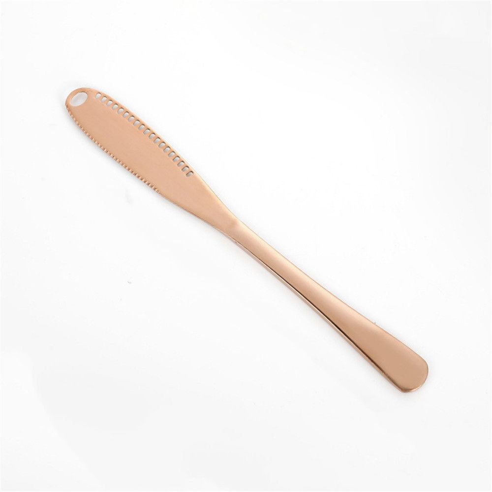 Western Knife Jam Spatula Cheese Tools Cheese Knife Cheese Slicer Butter Knife Cheese Spreader Butter Curler: rose gold