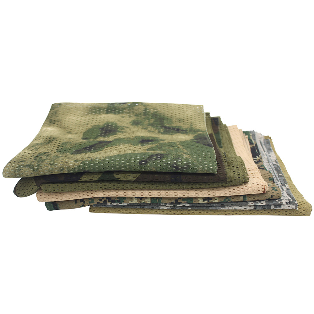 Jagd Gittergewebe Atmungsaktive Schal 165*48 cm Taktische Bandana Spezielle Bedienungen Tarnung Gesicht Handtuch Gewehr Tarnung Netz