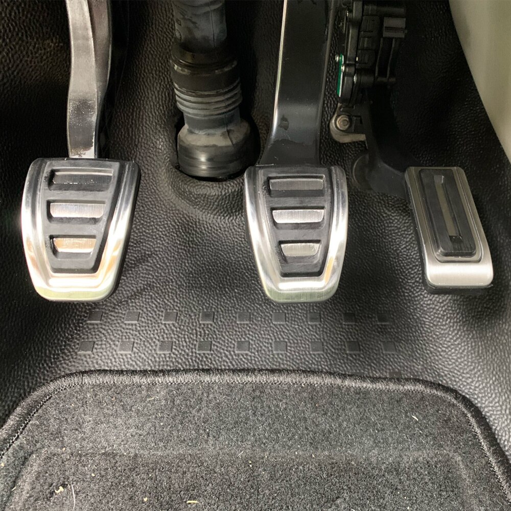 Car Pedals Kit For VW Multivan T5 T6 Caravelle T6 Stainless Steel AT MT Accelerator Gas Brake Pedals Decoration Accessories