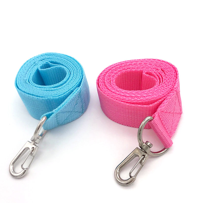 Billig bredde 2.5cm kjæledyr katt hund bånd nylon bånd til hunder 1.2m katter hunder sele halsbånd bånd bånd belte rosa blå farge