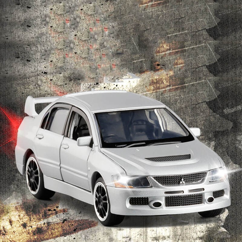 1/32 Mitsubishi EVO 9 IX Sports Cars Toy Alloy Die Cast Metal Casting Sound Light Model Toys Car For Collection: 06