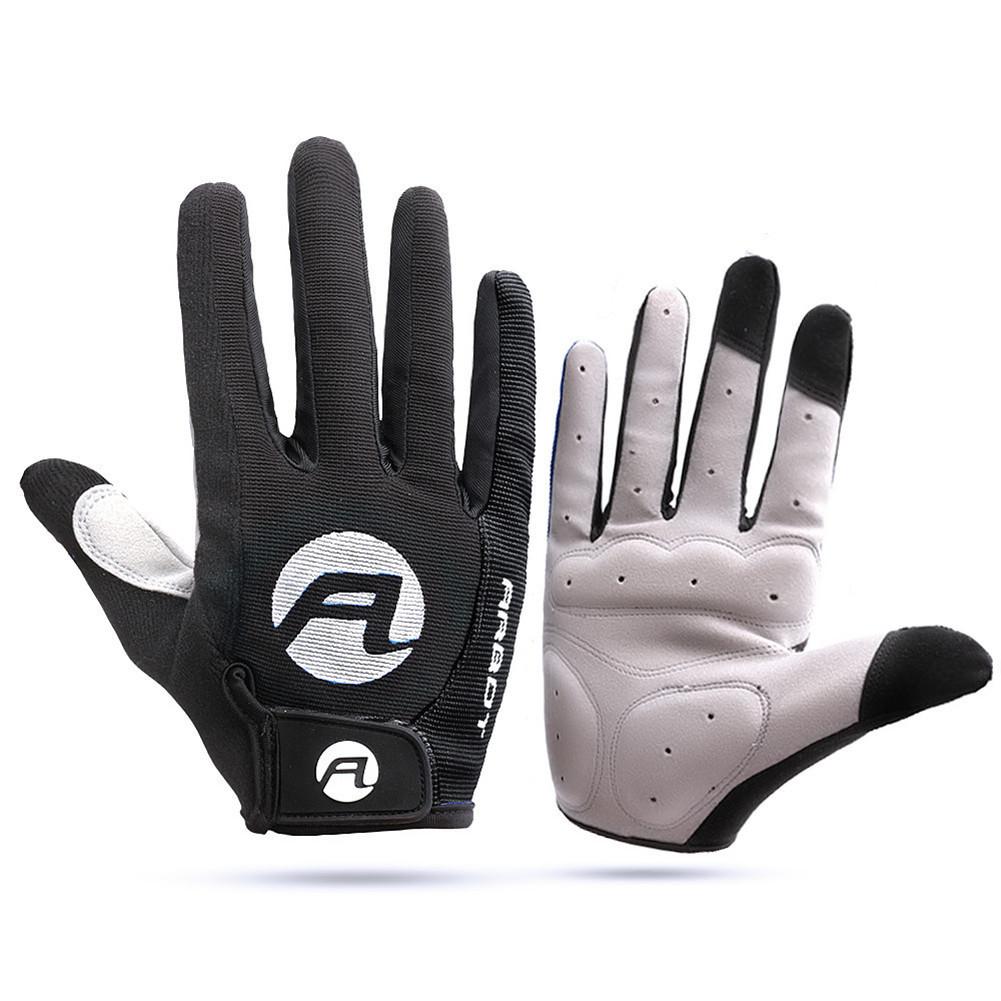 Wasserdichte Handschuhe Motorrad Anti-Schleudern Sonne-nachweisen Hohe Temperatur Widerstand Mountainbike Warme Halten Radfahren Touchscreen: Schwarz / XL