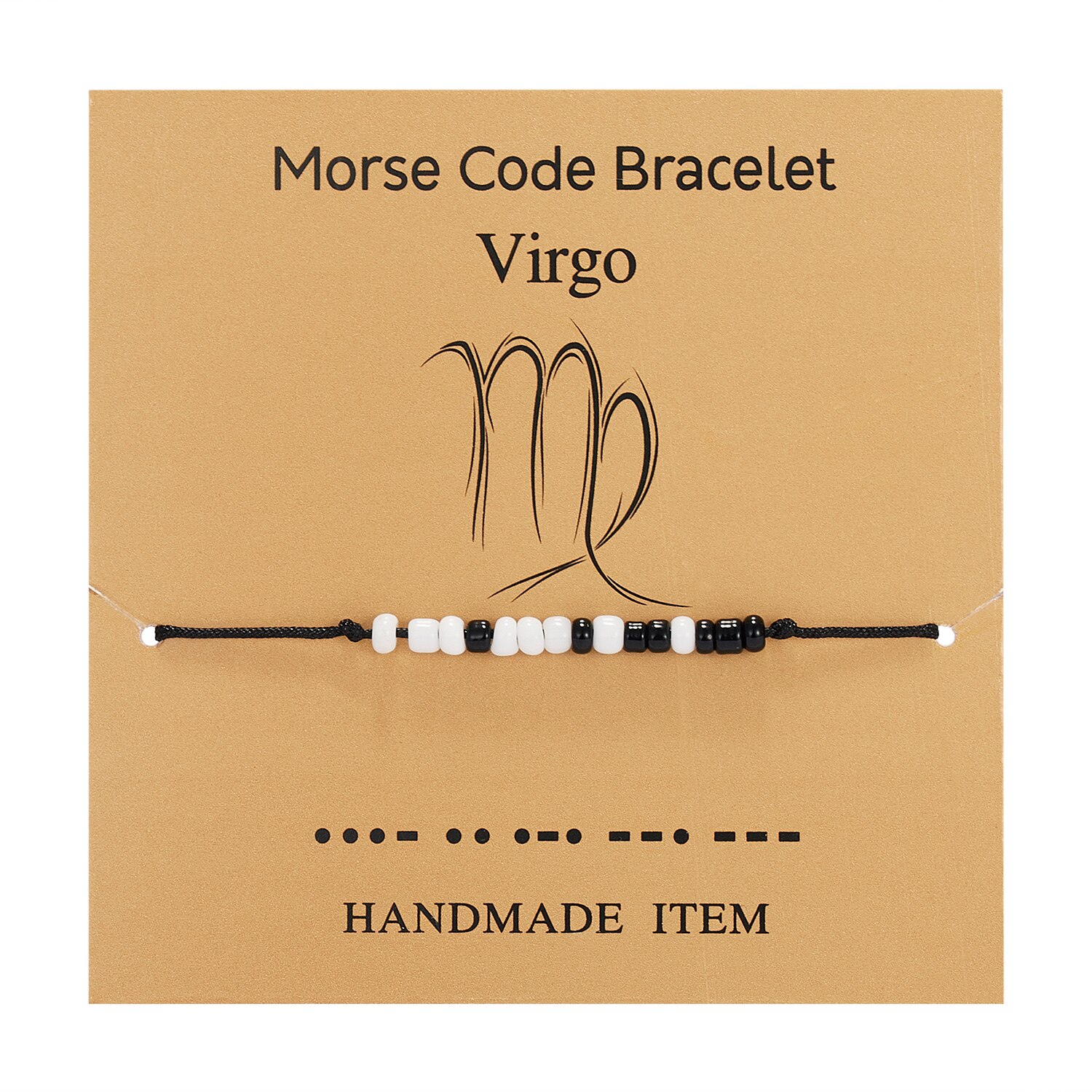 Eenvoudige 12 Constellation Armband Handgemaakte Fijne Kralen Armband Voor Vrouwen Verstelbare Bangle Zodiac Vriendschap Sieraden Kids: Virgo